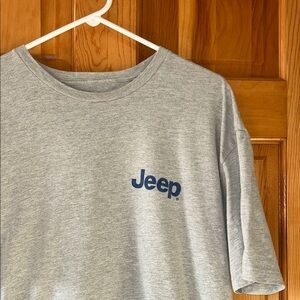 Jeep Gray Tee with Navy Logo